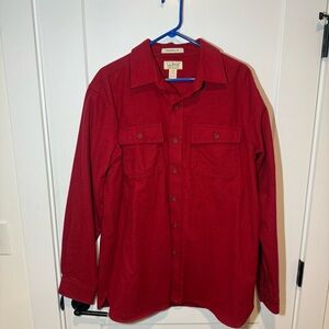 Vintage L.L.Bean Flannel Chamois. Casual Button-Up Shirt. Preppy, outdoor work L